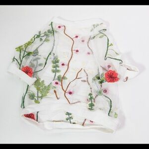 White Lace Dog Shirt